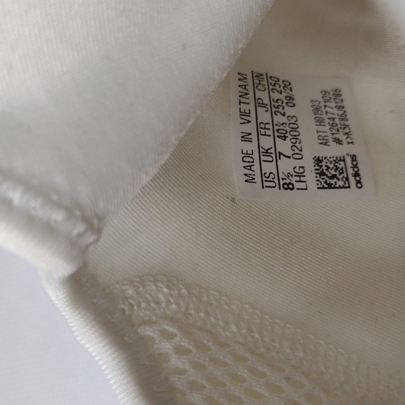 Adidas Boost NMD White Sneakers Shoes Men's 8.5 - Picture 9 of 11